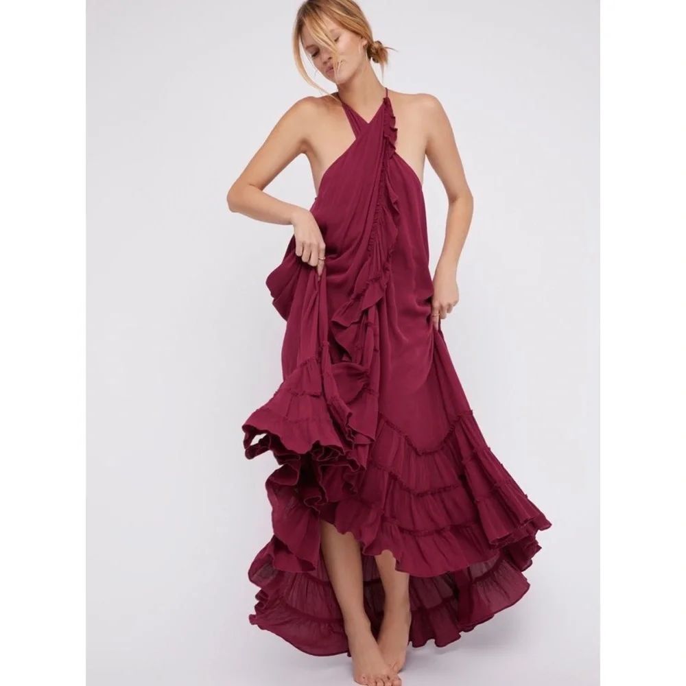 Free People Wrap Around Maxi Dress